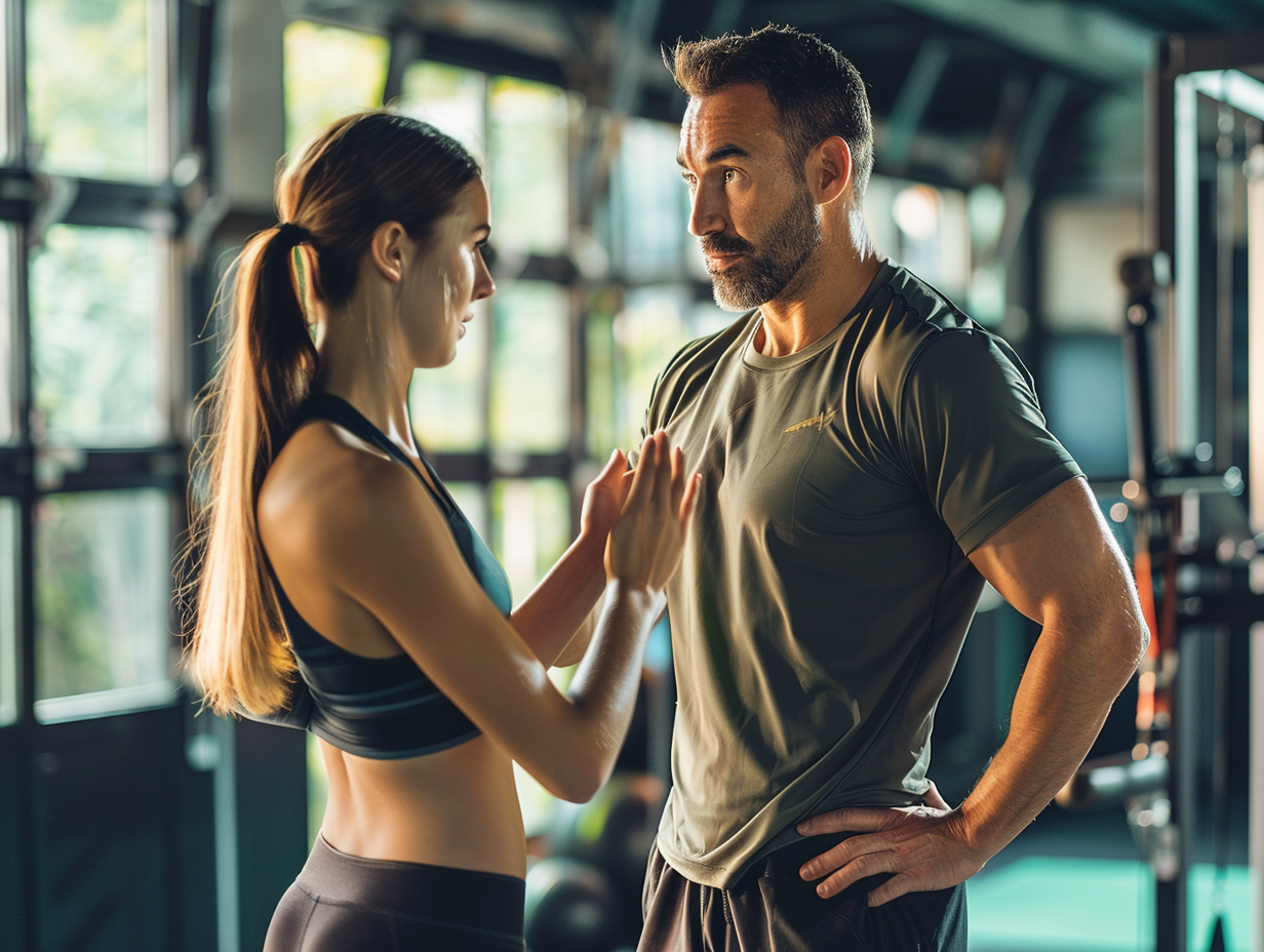 Люди різного віку займаються активними вправами в групі